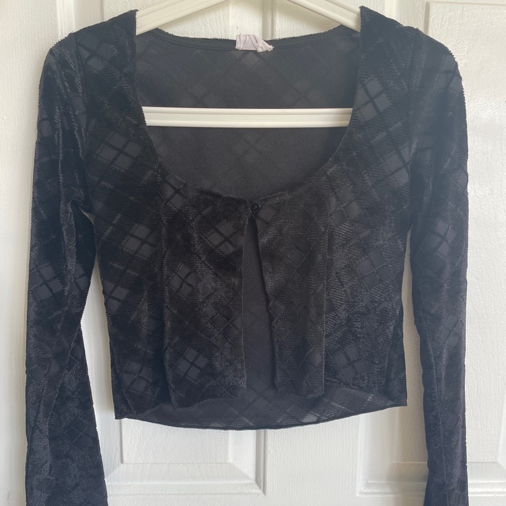 Front button Black Long Sleeve